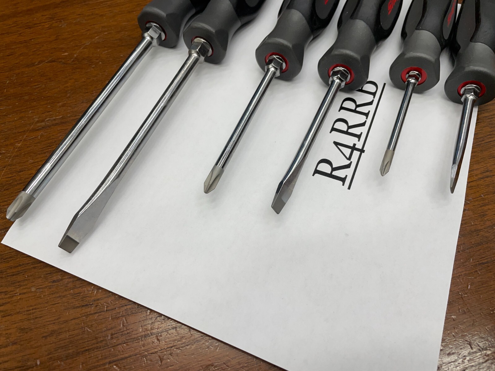 Snap-on Tools USA NEW 6PC Dark Titanium Soft Grip Screwdriver Lot Set SGDX60BDT