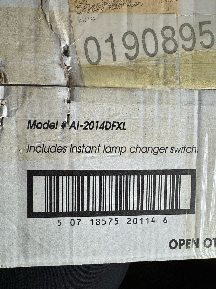 Vintage Apollo Eclipse AI 2000 Overhead Projector Missing Lamp Original Box