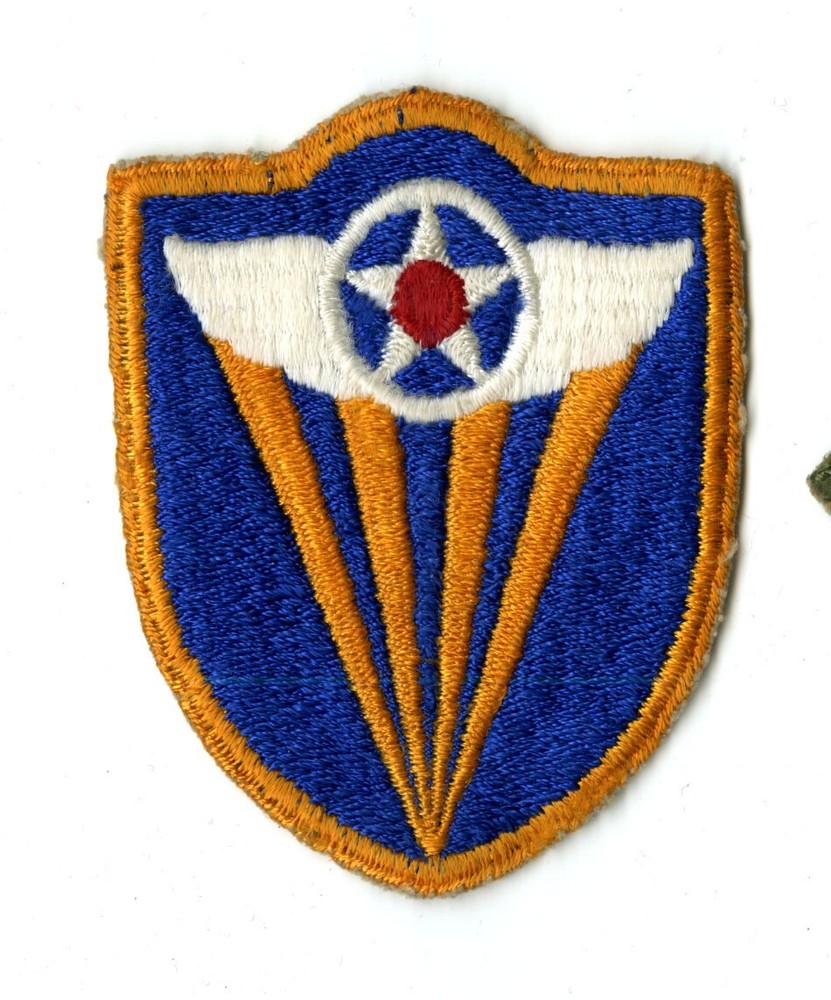 4th Air Force White Back Patch WWII Vintage Pacific Coast States