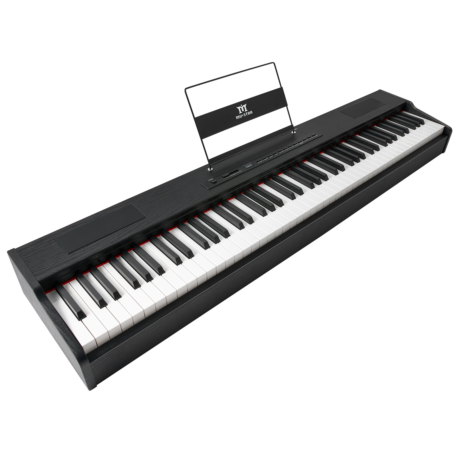 Black 88Key Full Weighted Hammer Action Digital Piano Keyboard w/Pedal,Stand,Bag