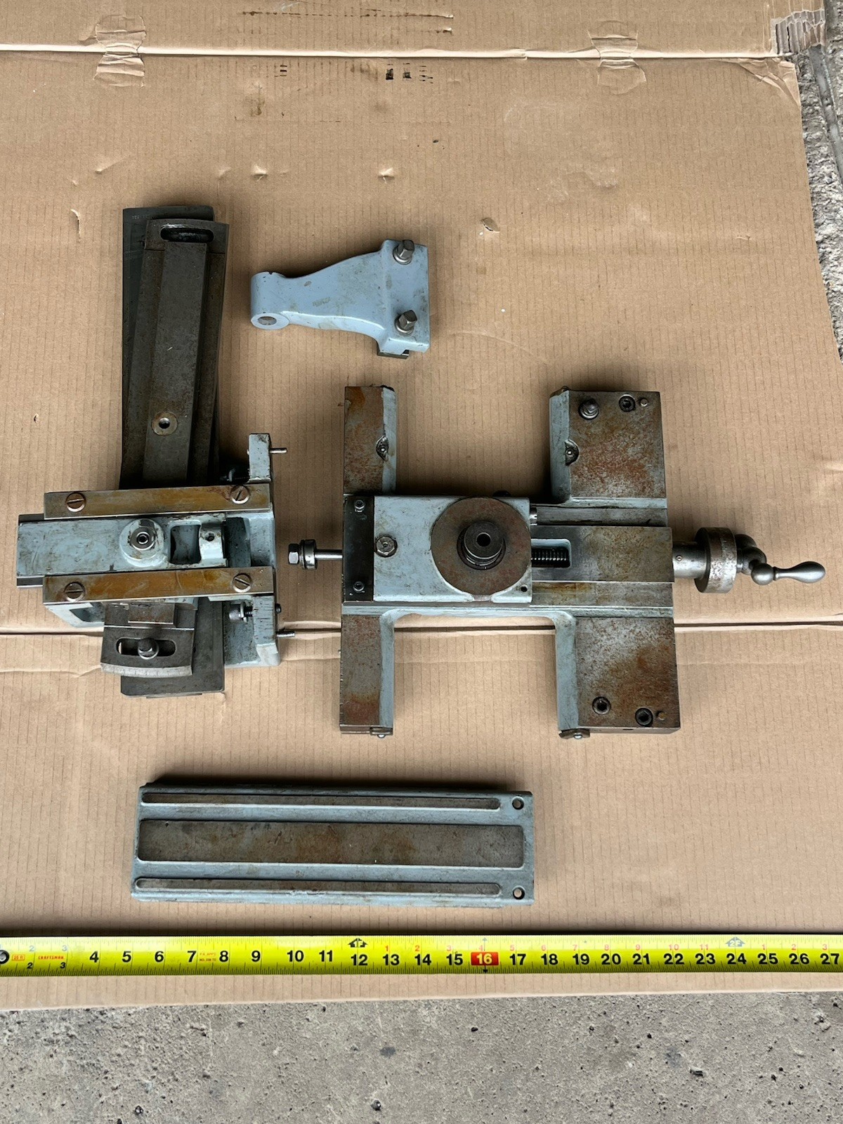 Sheldon 10” Lathe Saddle & Taper Attachment PARTS - NOT COMPLETE SEE PHOTOS