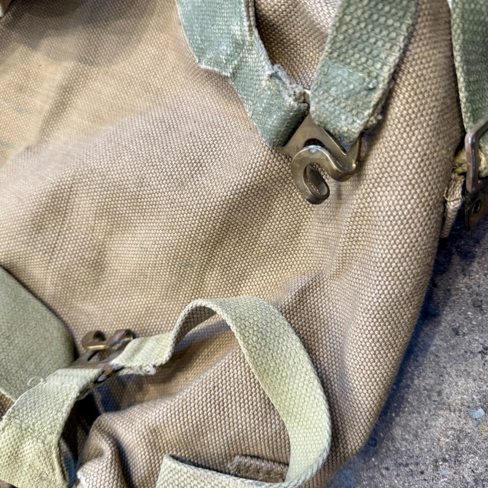 Original WWII British Web Gear Main Backpack Bag Dated 1943