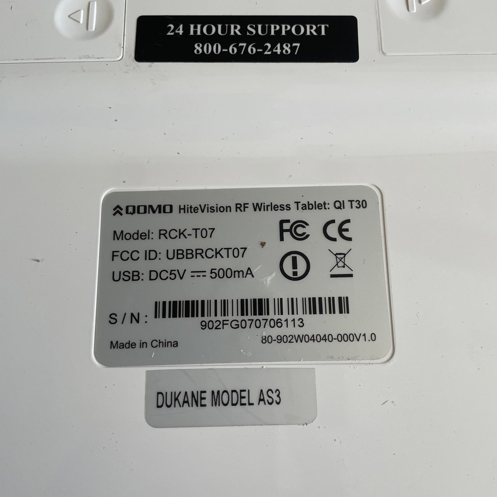 Dukane AirSlate AS3 Wireless Writing Tablet (3) Untested