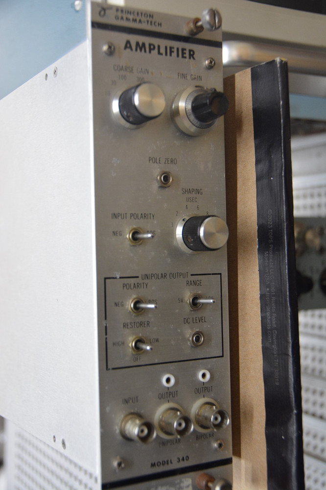 PGT, PRINCETON GAMMA TECH MODEL 340 SPECTROSCOPY AMPLIFIER  NIM  MODULE, TESTED