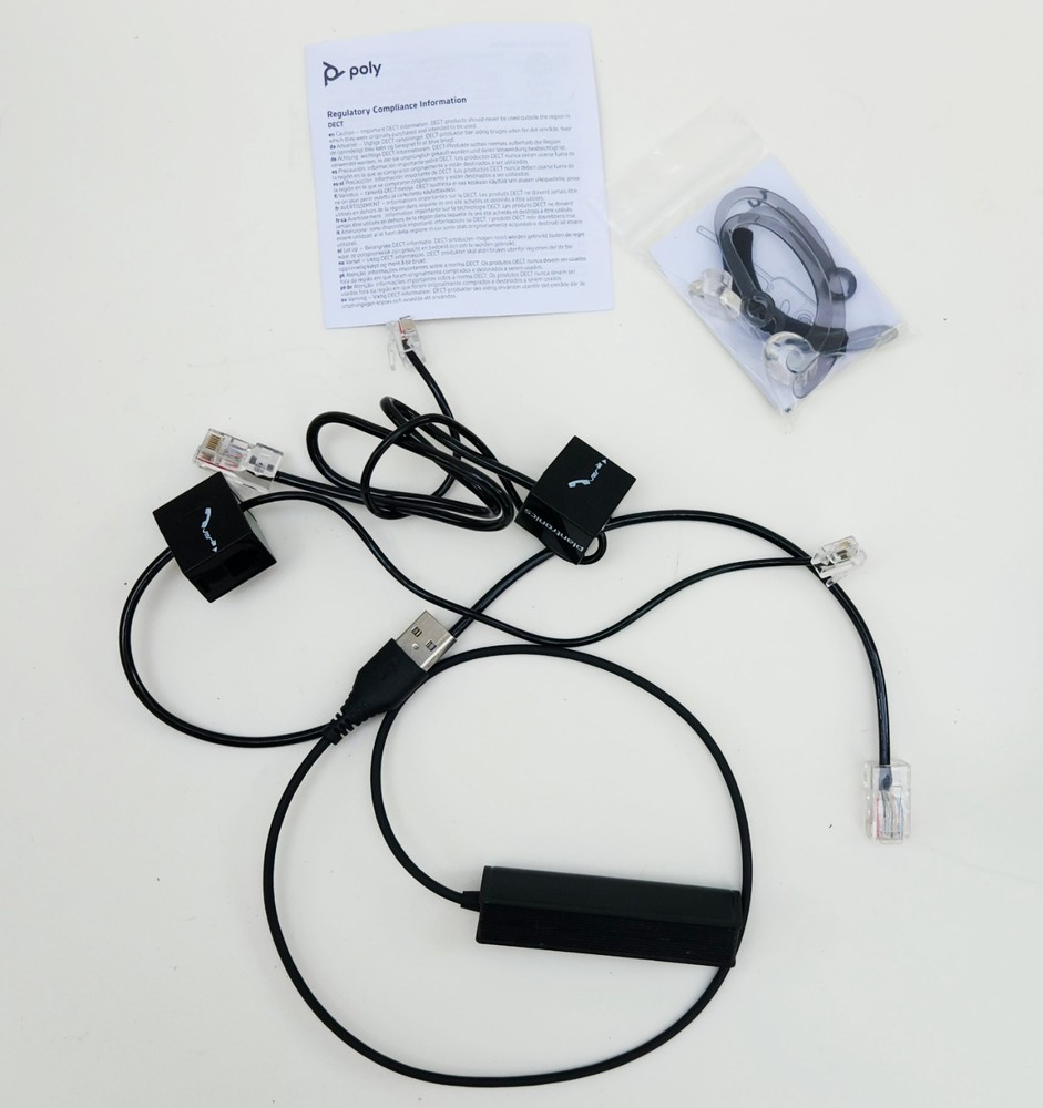 Plantronics Poly CS540 DECT Wireless Office Customer Service Over-Ear Headset