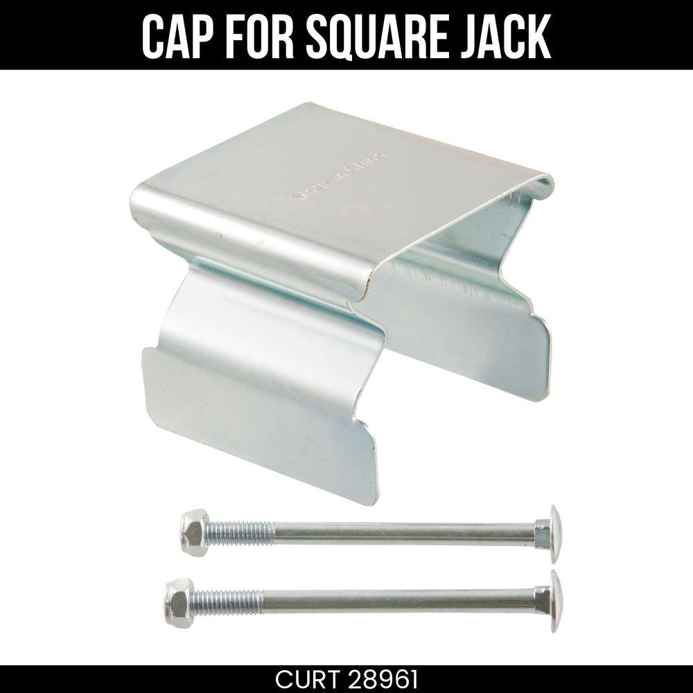 CURT Replacement Direct-Weld Square Jack Cap for #28575 28961