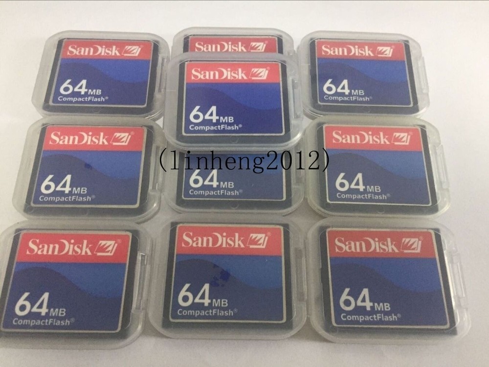 10PCS   64MB  Sandisk  Compact Flash Card  64MB CF Memory card  SDCFB/SDCFJ