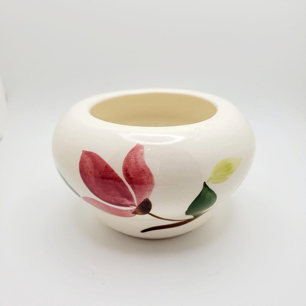 Vintage Handpainted Sugar Bowl Planter Floral