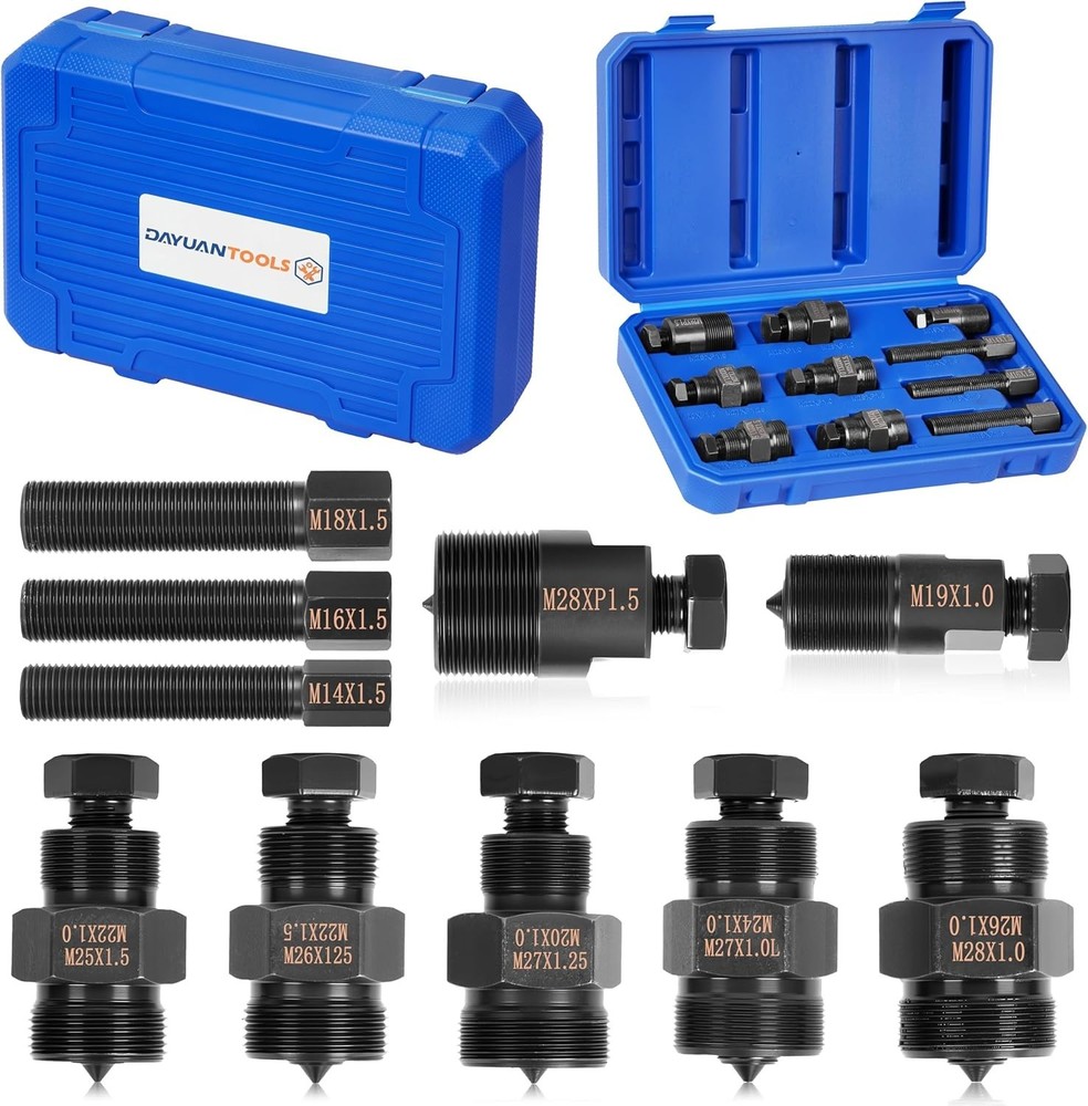 Compact Motorcycle Flywheel Puller Set with 10 Sizes & Safe Storage Case