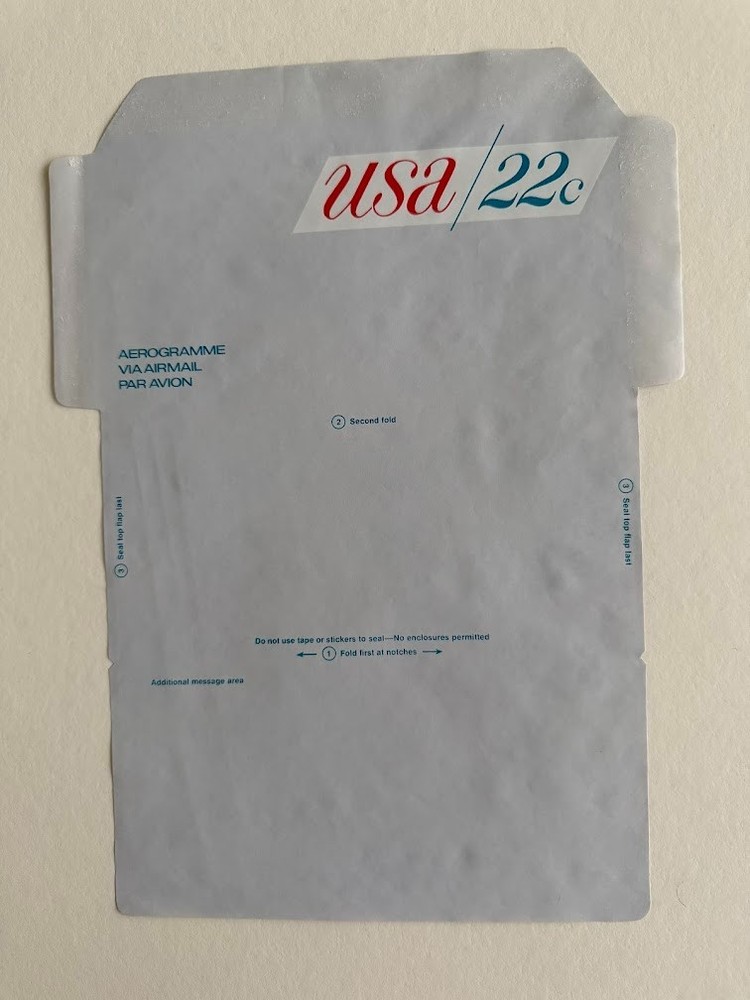 12 SHEETS USPS AIRMAIL POSTAL STATIONARY COVERS