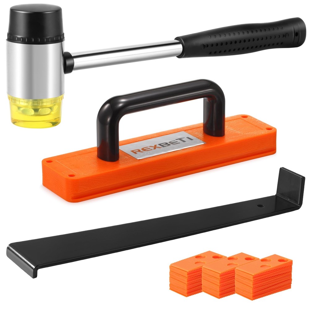 Laminate Wood Flooring Installation Kit with Tapping Block Pull Bar Mallet