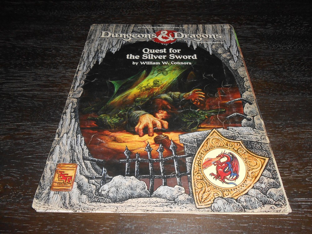 Quest for the Silver Sword AD&D D&D 2e Dungeon Dragon (missing standees)