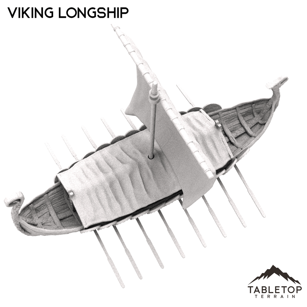 Viking Longship - Fantasy Tabletop Terrain