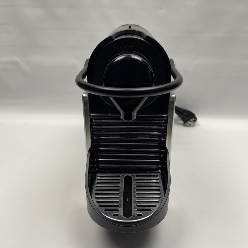 Nespresso Pixie C60 Electric Titan Espresso Machine OriginalLine Capsule Coffee