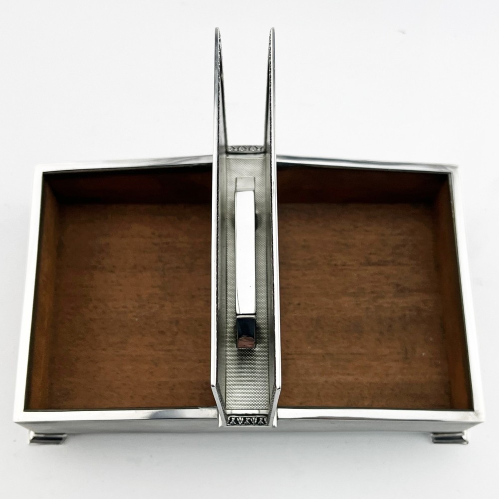 Superb Quality Sterling Silver Rectangular Cigarette or Trinket Box 1959