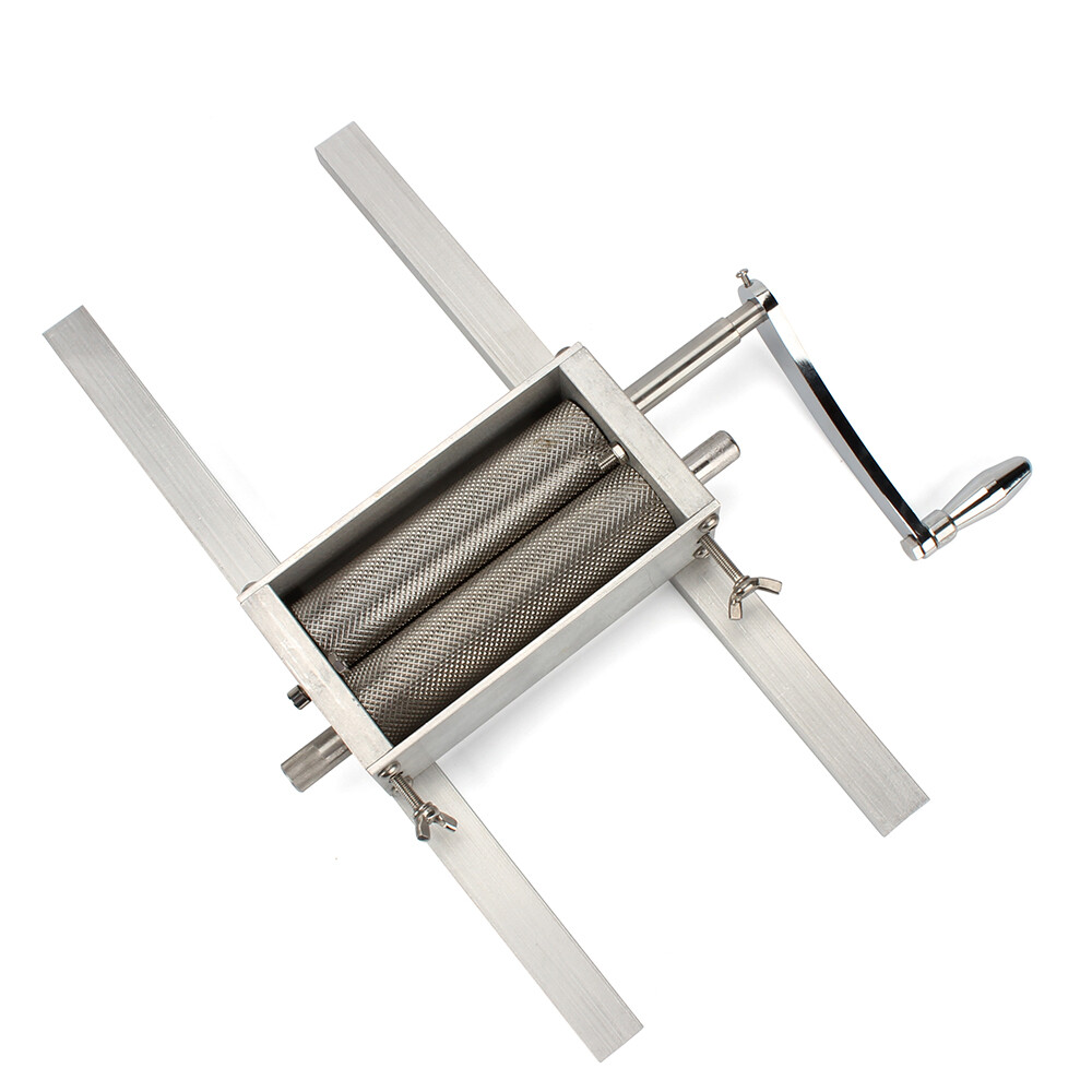 2-Roller Malt Mill – Adjustable Grain Crusher for Home Brewing