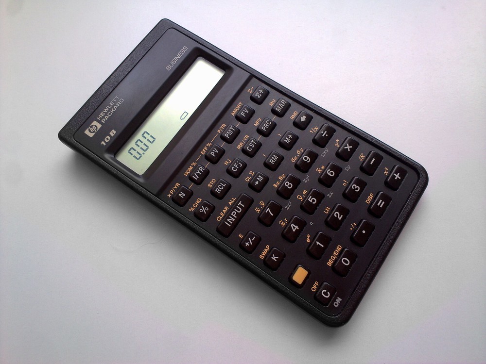 Hewlett Packard HP-10B Calculator excellent condition