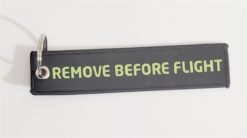 3D Perception Inc Black Flight Tag Keychain Military