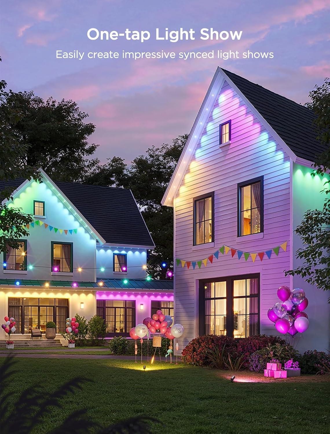 Govee Outdoor Lights Elite H805A White Smart LED Strip Weatherproof - Excellent