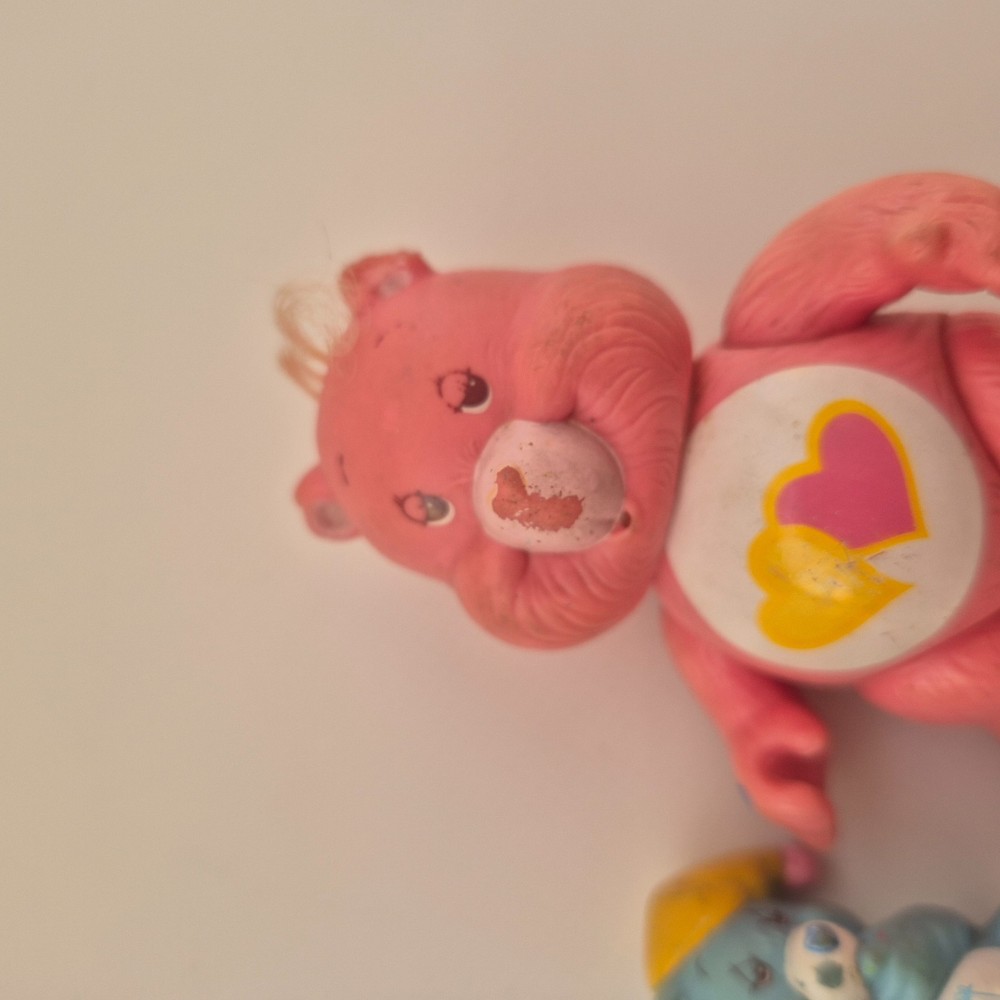 Vintage Care Bear bundle plastic figures x2