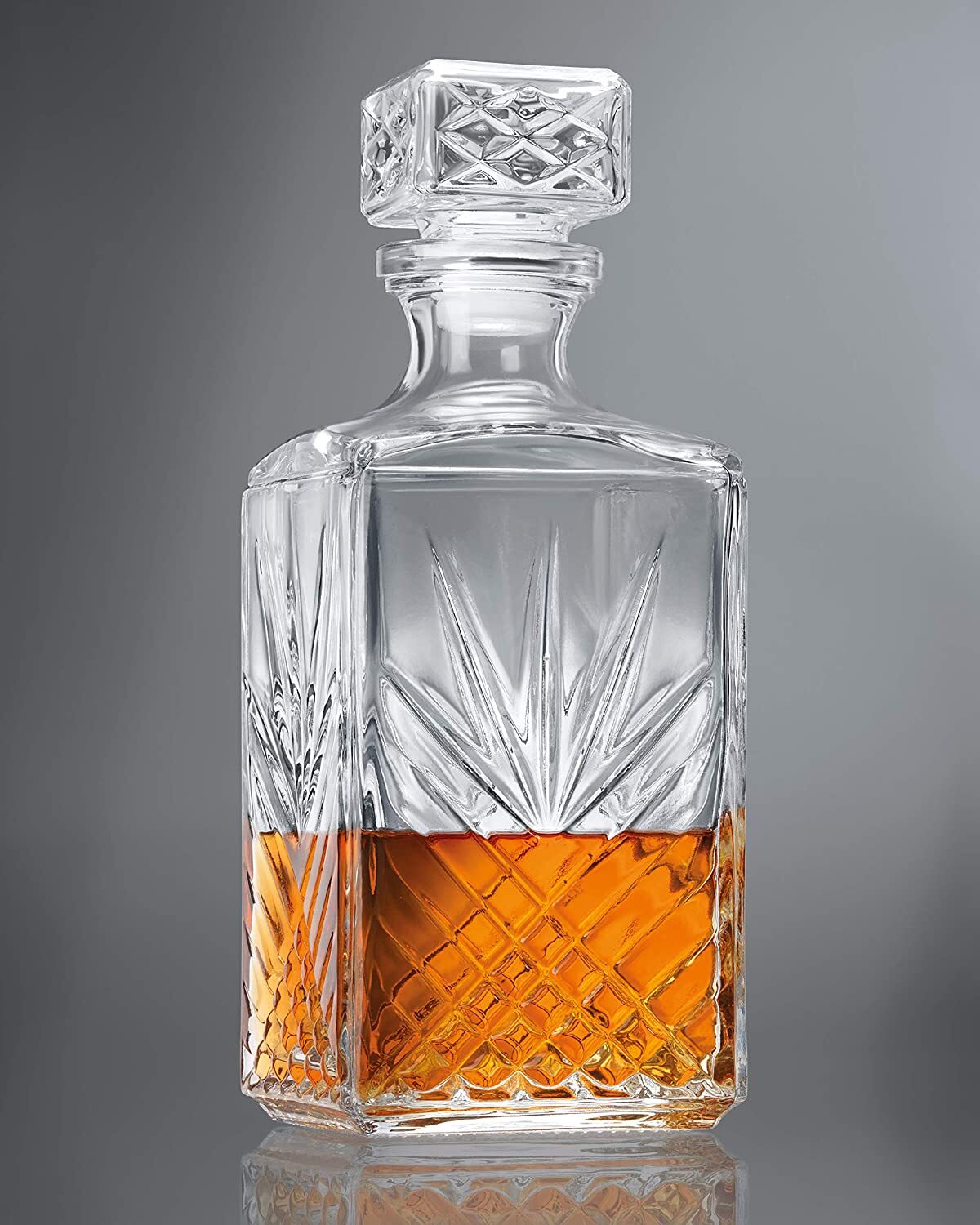 Bormioli Rocco Selecta Collection Whiskey Decanter, 33.75 oz, Clear