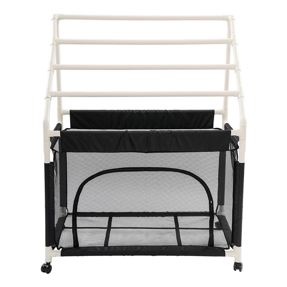 Rolling Pool Noodle Storage Organizer Bin with Mesh