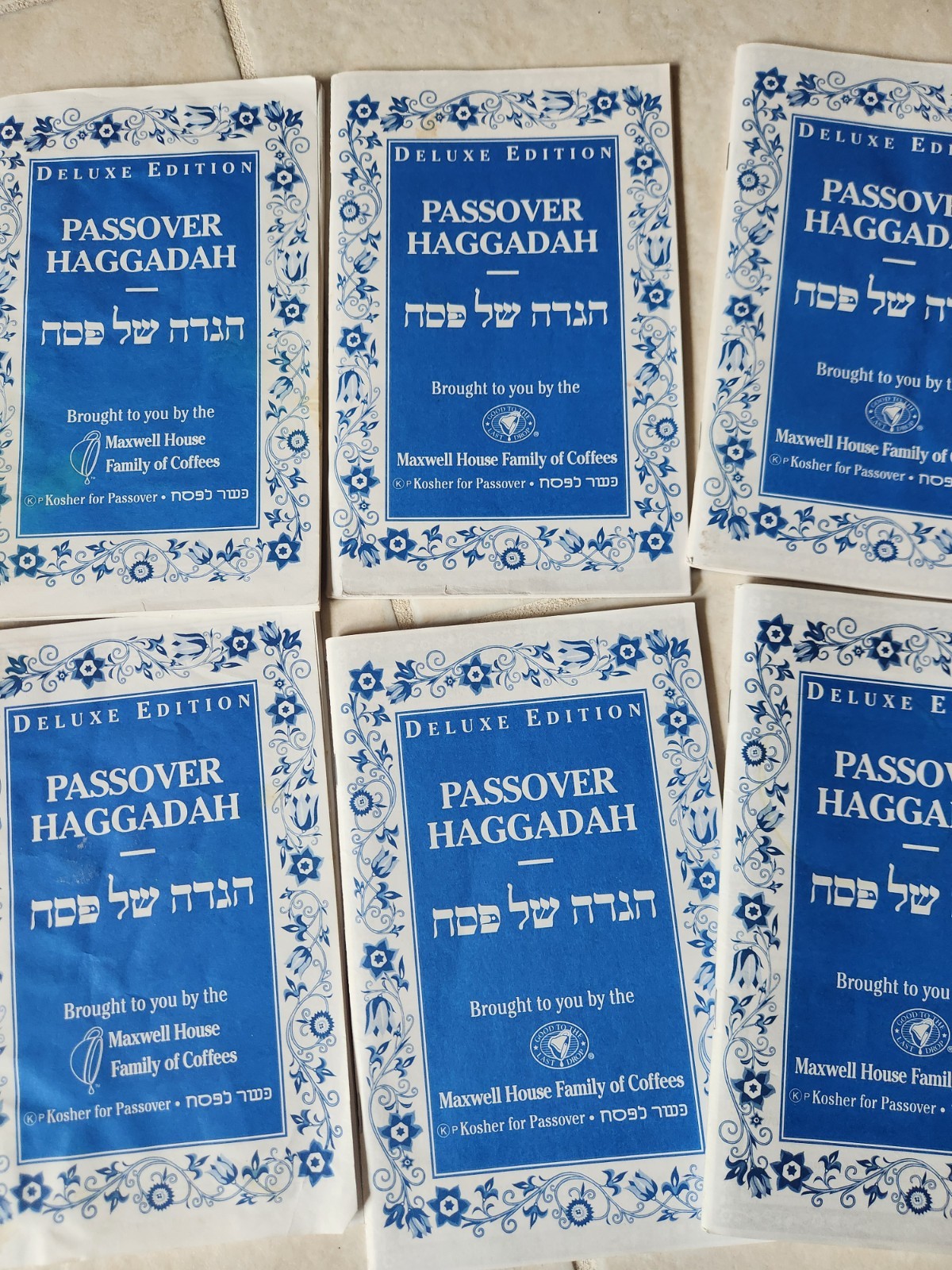 Passover Haggadah Deluxe Edition Maxwell House Seder 5 Available 1995 &1996