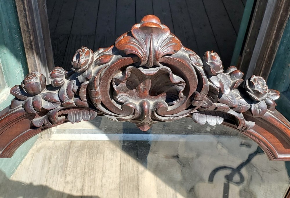VICTORIAN ROCOCO ROSEWOOD FIRE SCREEN