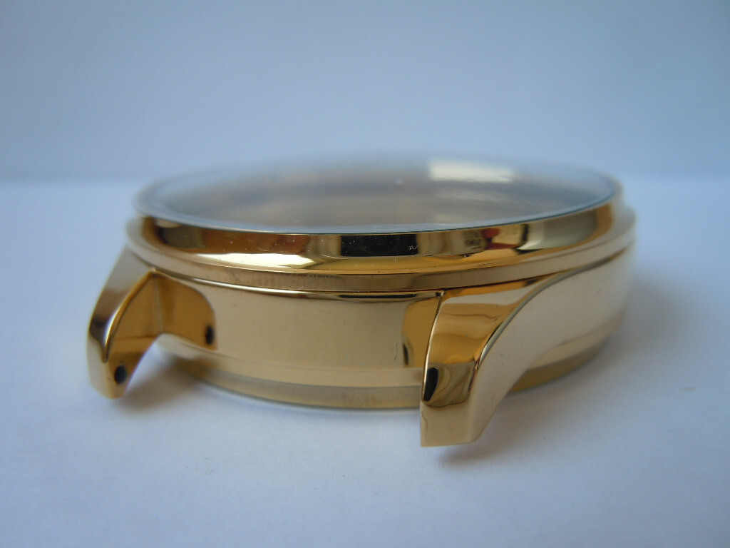 YELLOW ALLOYS CASE FOR POCKET WATCH MOVEMENTS 16s-22mm band size