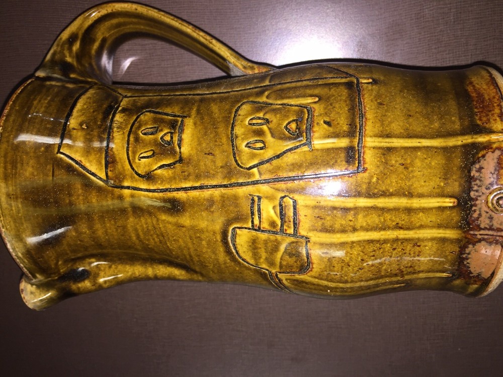 Hand Made Art Pottery Pitcher