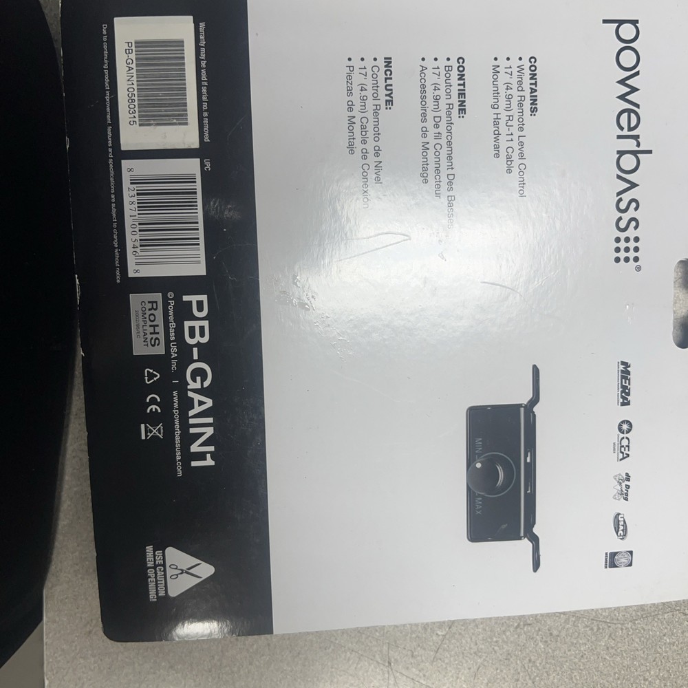 Wired remote level control PB-Gain1 Powe Bass