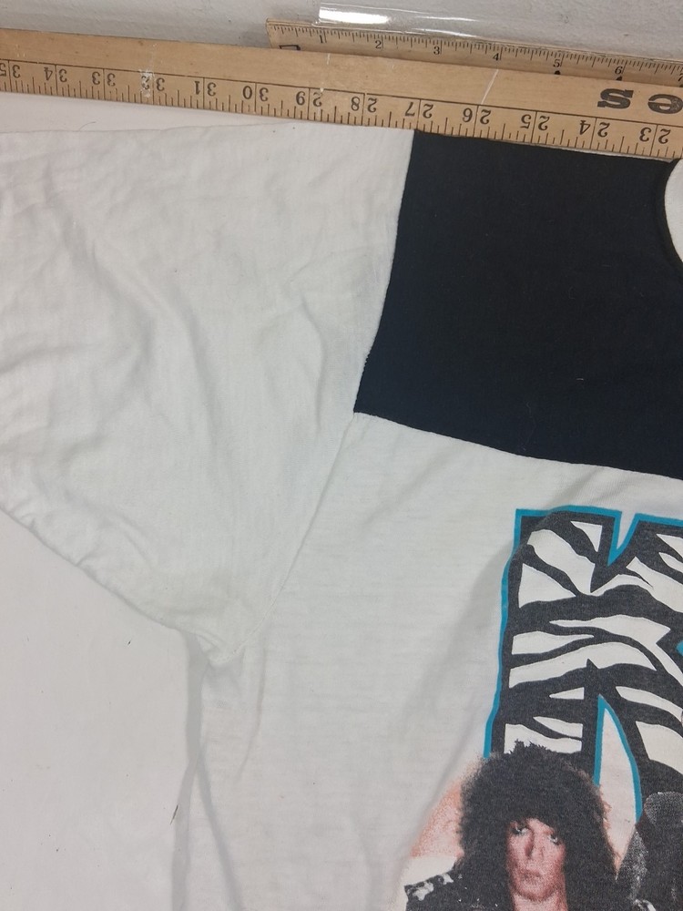 Vintage Kiss 1984 Animalize Tour Concert T Shirt Large TD29D