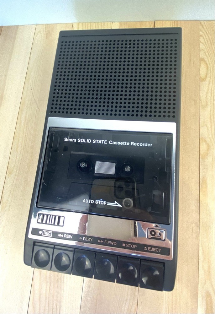 Sears Solid State Cassette Recorder Model #564 21571250 Tested Works