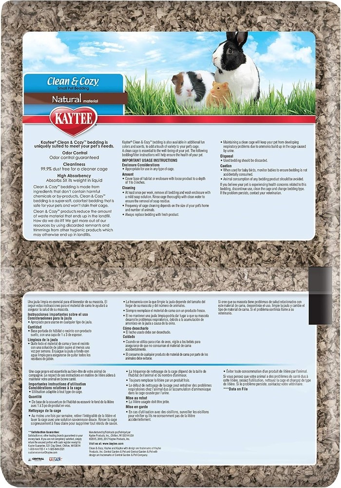 Clean & Cozy Paper Bedding for Small Pets
