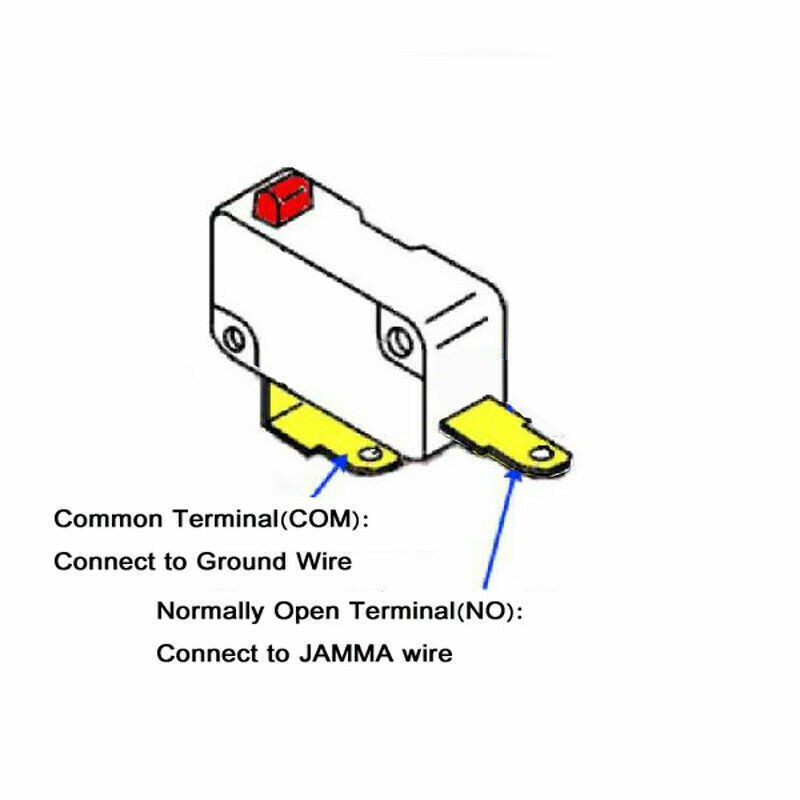 10pcs 2 Terminals Zippy Actuator Replacement Button Micro-switch For Arcade MAME