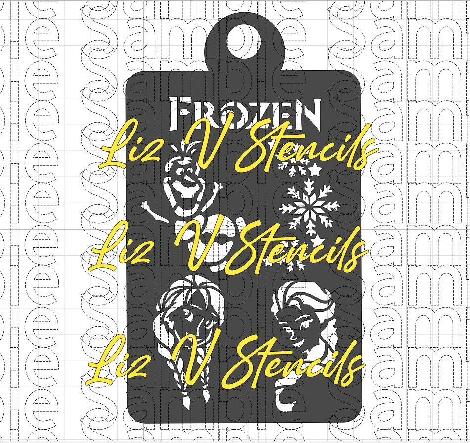 Frozen Snowman Girls Combo Stencil