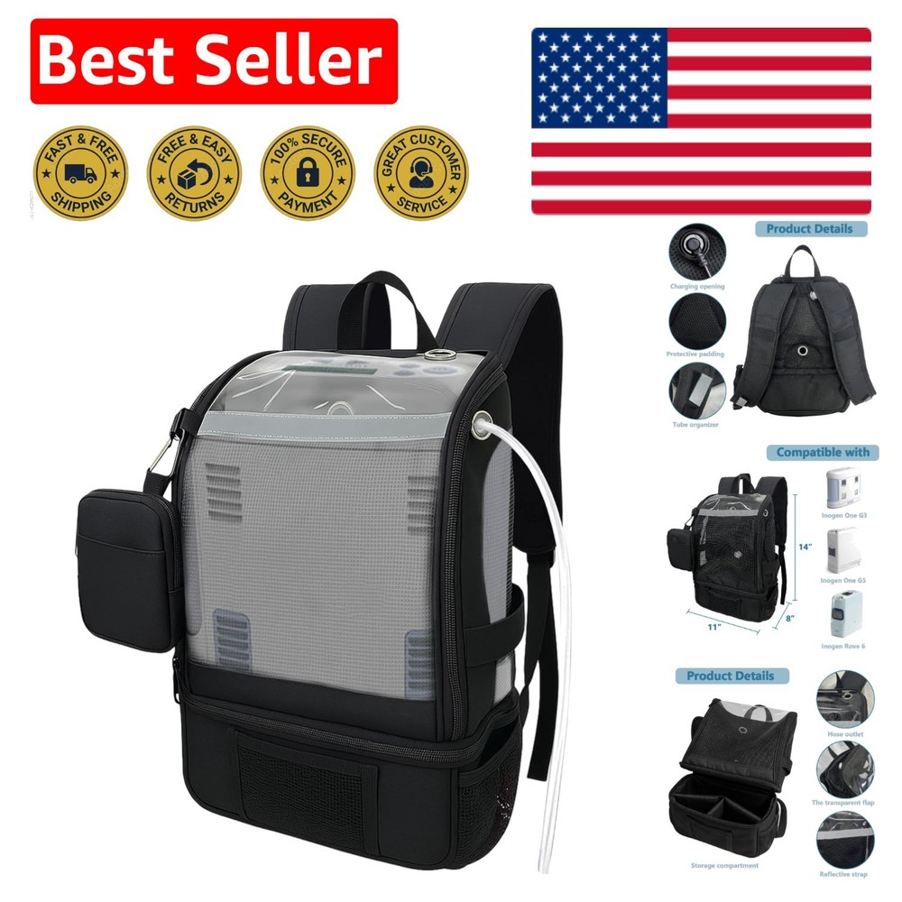 Oxygen Concentrators Backpack - POC Carrying Bag Compatible with Inogen One G...