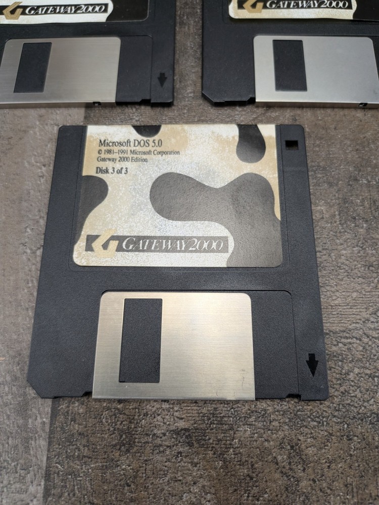 USED GATEWAY 2000 MS DOS 5.0 SOFTWARE