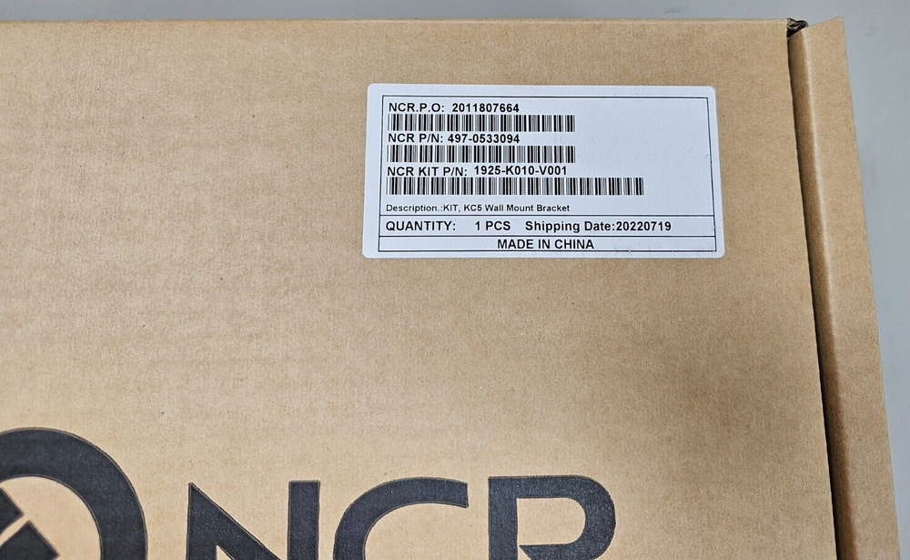 Box of 4 NCR KC5 Kitchen Controller Wall Mount Bracket - NIB
