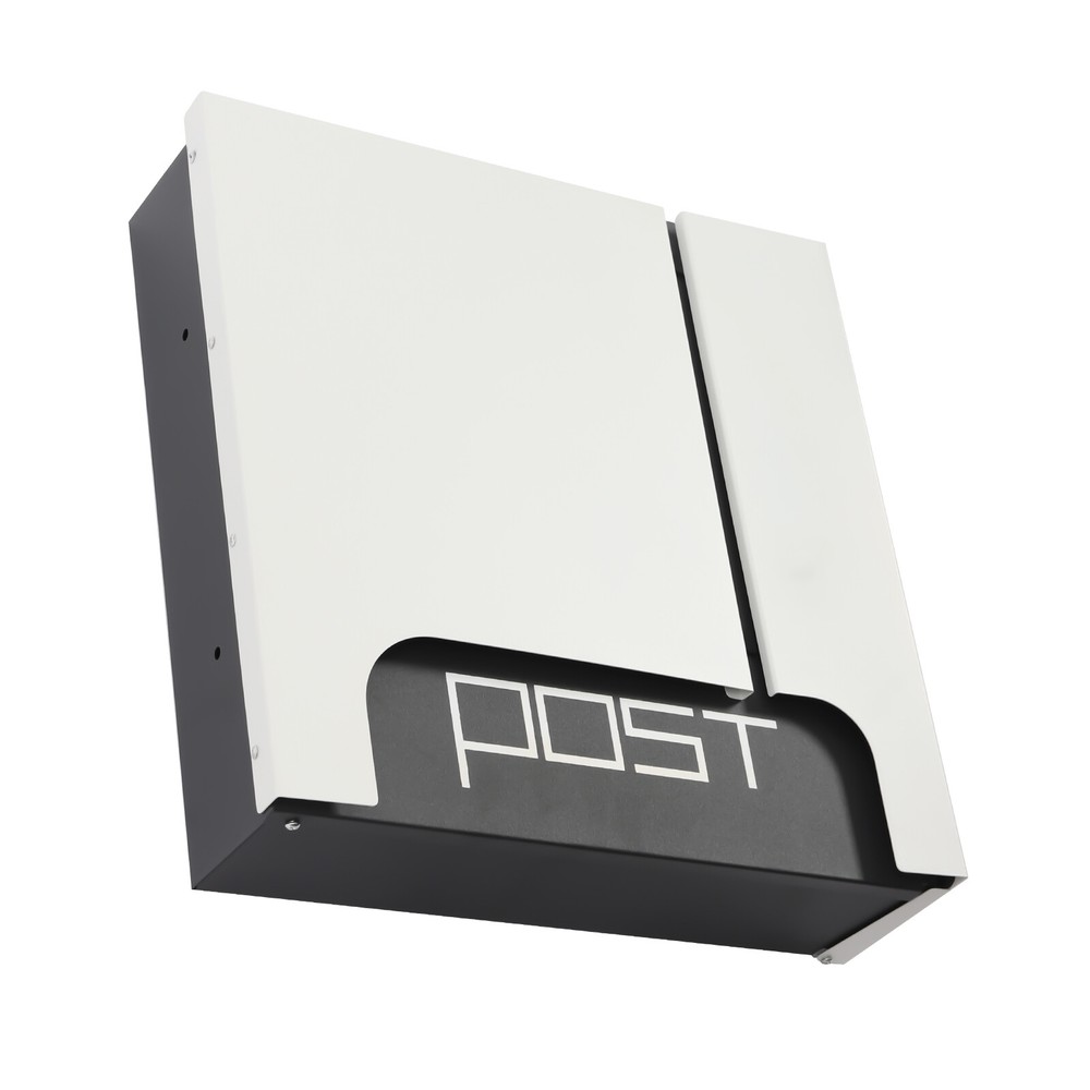 Rectangular Post Box Large Letter Mail Box Steel Lockable Wall Mount Mailbox New