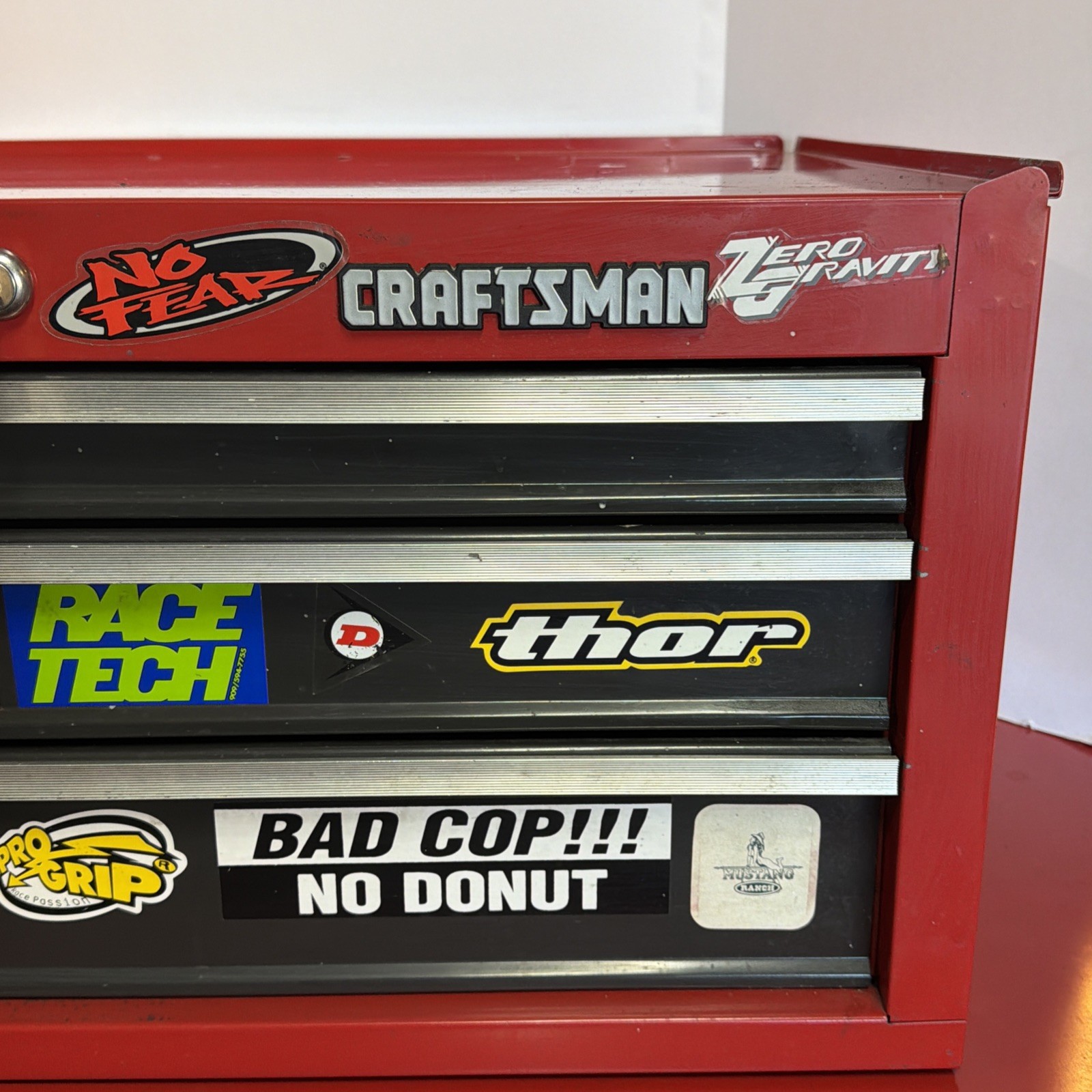 Craftsman DEEP Mid Middle Intermediate Riser Tool Box Chest 3 Drawer Red 65766