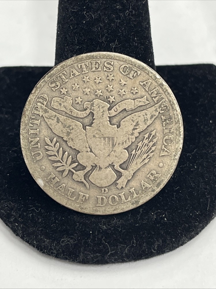 1915 D Silver Barber Half Dollar