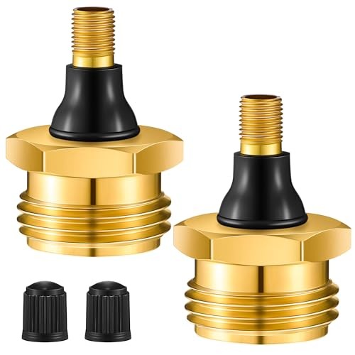 2 Pack Brass RV Blow Out Plug, Heavy Duty Winterization Tool Compatible with