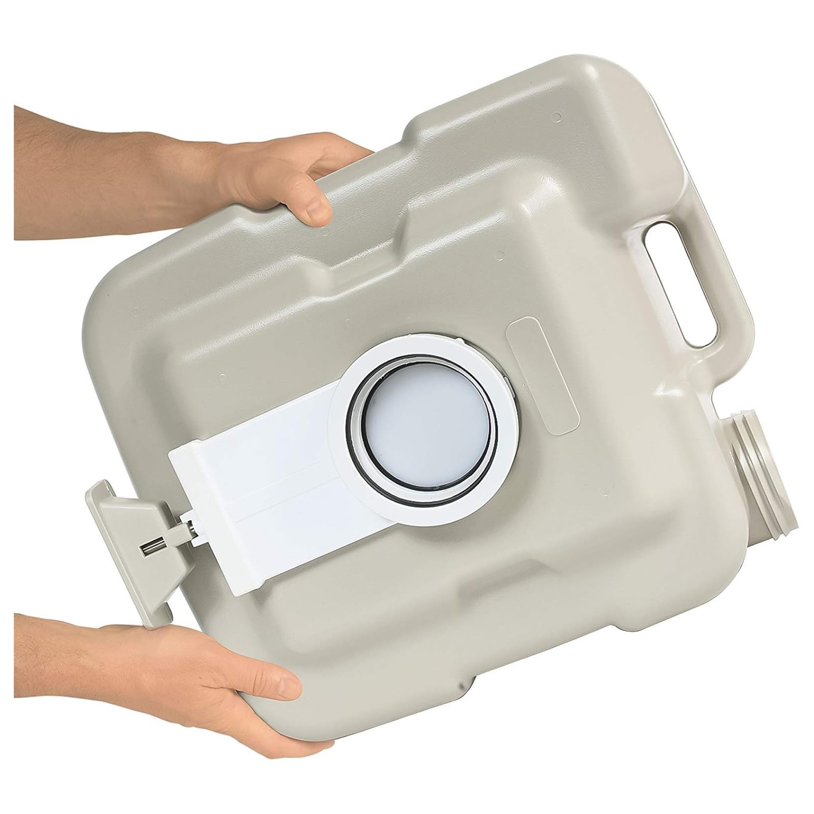 Camco 5.3 Gallon Portable Toilet with Detachable Holding Tank and Carry Handle