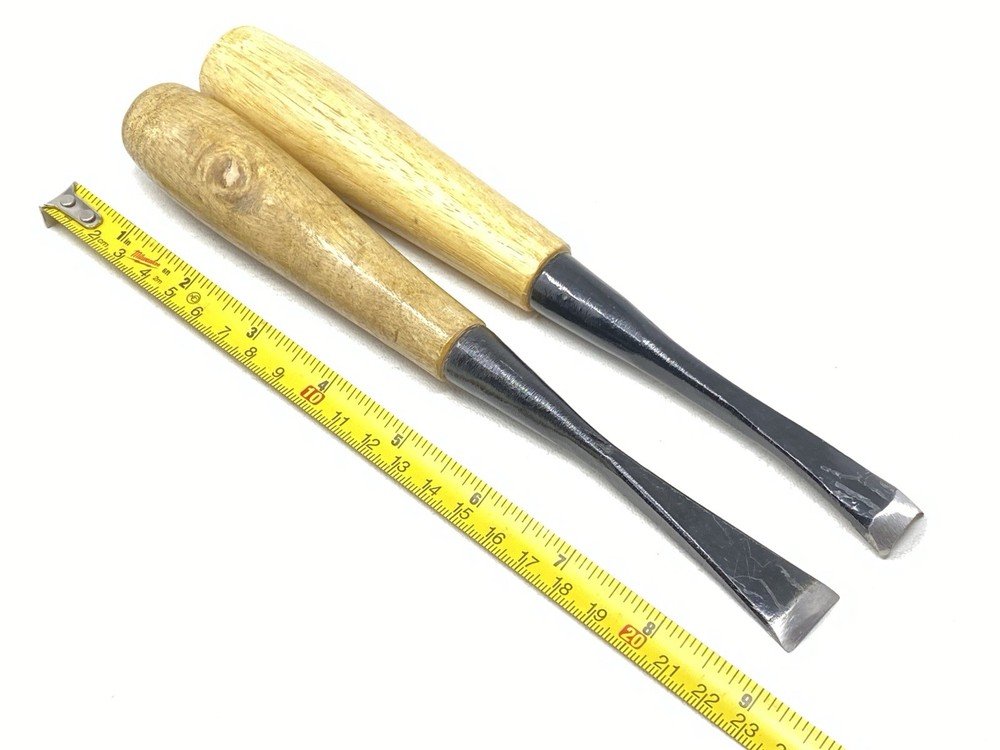 Mastercarver Wood Carving Gouges Lot of Two Carver Tools 5/8" & 3/4" Wide