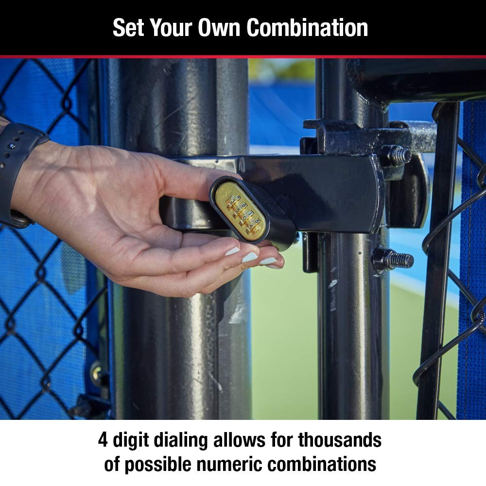 Master Lock Black Combination Lock, Customizable Combo Padlock, Indoor and Ou...