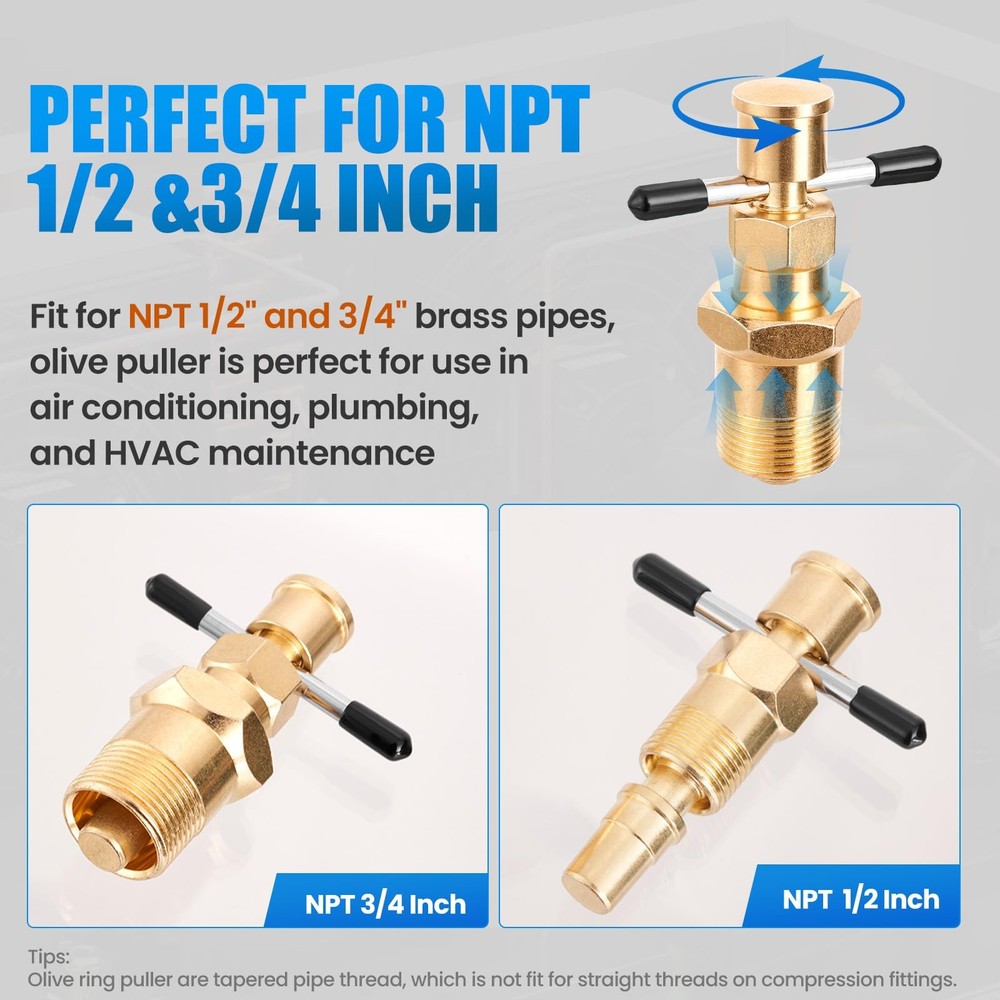 Wisscool Olive Puller Pipe Remover Ferrule Corrosion-Resistant...