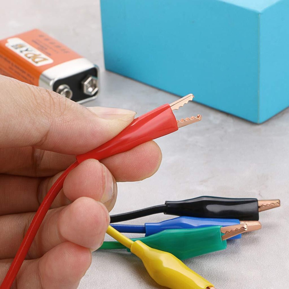 Multimeter Test Lead Set Stackable Banana Plug To Alligator Clips Test Cable Kit