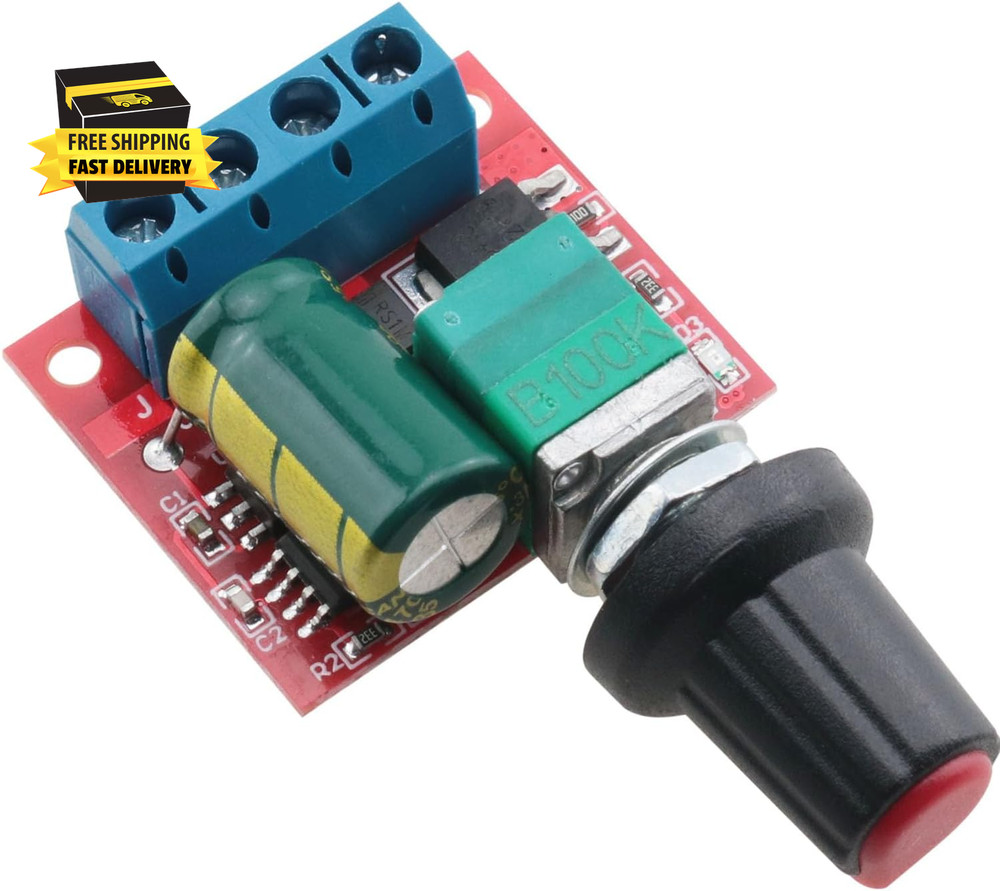 2PCS PWM DC Motor Speed Controller DC4.5V-35V Speed Adjustable Switch Module Spe