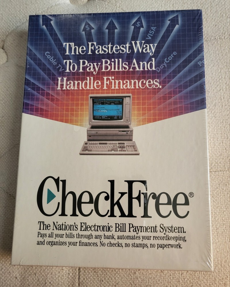 CheckFree 1991 Vintage Computer Software Factory Sealed